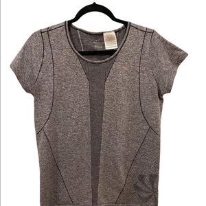 Nike Dri-Fit Stretch Running Top Grey Run Fast Fearless Crew Neck Athletic XL